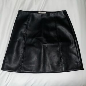 Babaton faux leather skirt